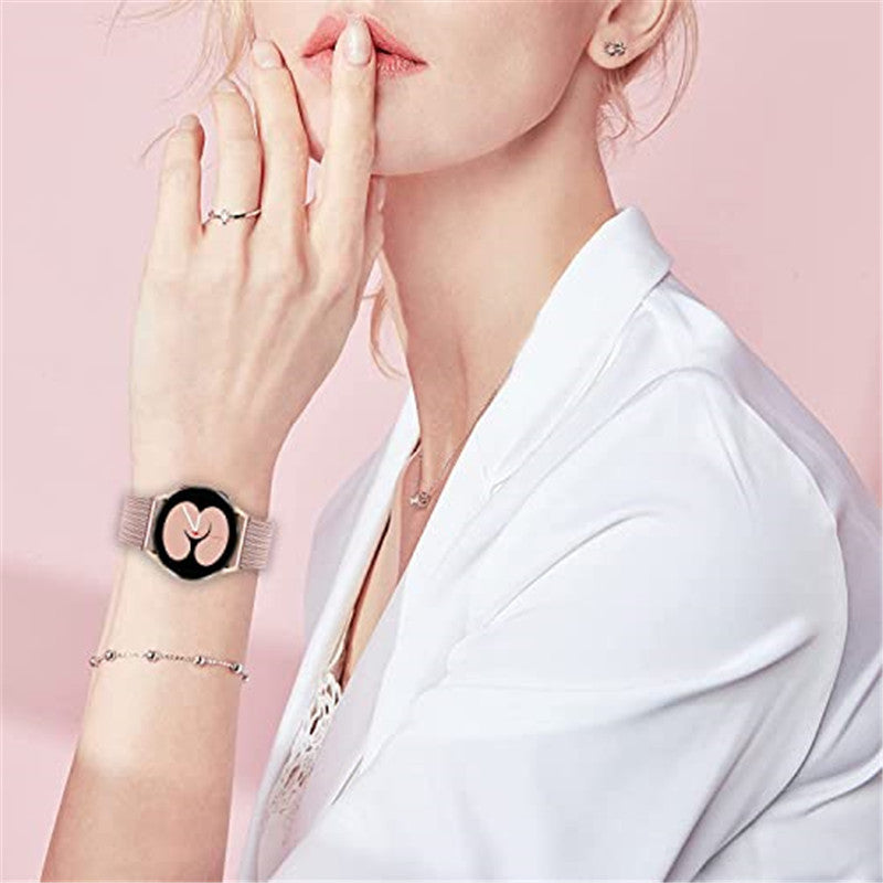 For Samsung Galaxy Watch6 40mm 44mm Watch6 Classic 43mm 47mm Watch 5 40mm 44mm 5 Pro 45mm Watch4 40mm 44mm Milanese Metal Wrist Strap Smart Watch Band with Buckle For Samsung Galaxy Watch6 40mm 44mm Watch6 Classic 43mm 47mm Watch 5 40mm 44mm 5 Pro 45mm Watch4 40mm 44mm Milanese Metal Wrist Strap Smart Watch Band with Buckle